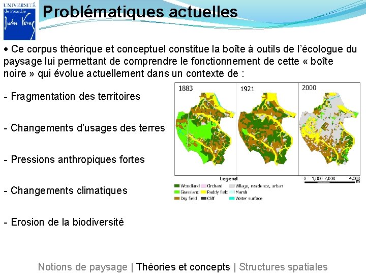 Problématiques actuelles Ce corpus théorique et conceptuel constitue la boîte à outils de l’écologue