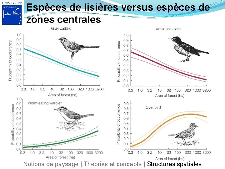 Espèces de lisières versus espèces de zones centrales Notions de paysage | Théories et