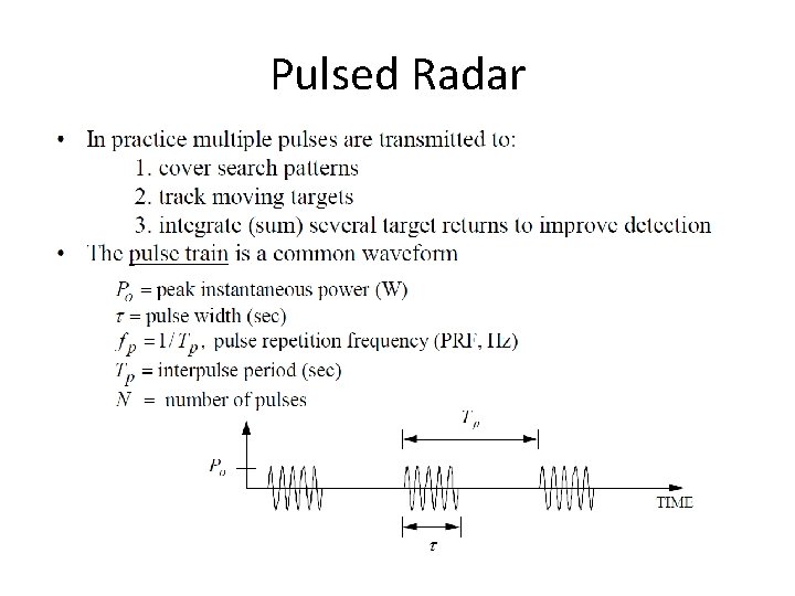 Pulsed Radar 