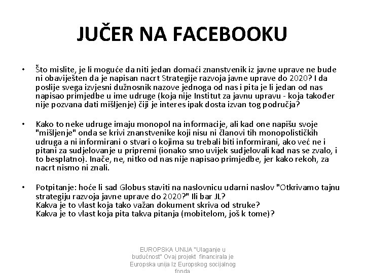 JUČER NA FACEBOOKU • Što mislite, je li moguće da niti jedan domaći znanstvenik JUČER NA FACEBOOKU • Što mislite, je li moguće da niti jedan domaći znanstvenik