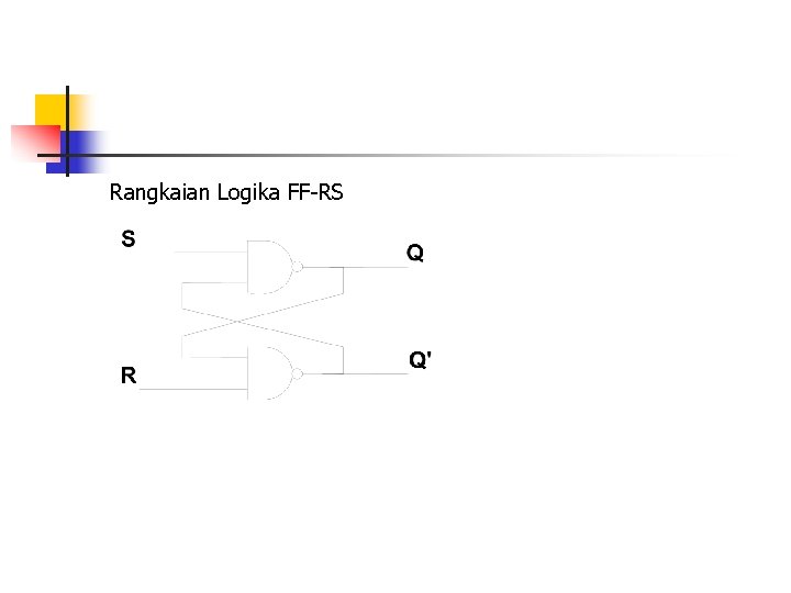 Rangkaian Logika FF-RS 