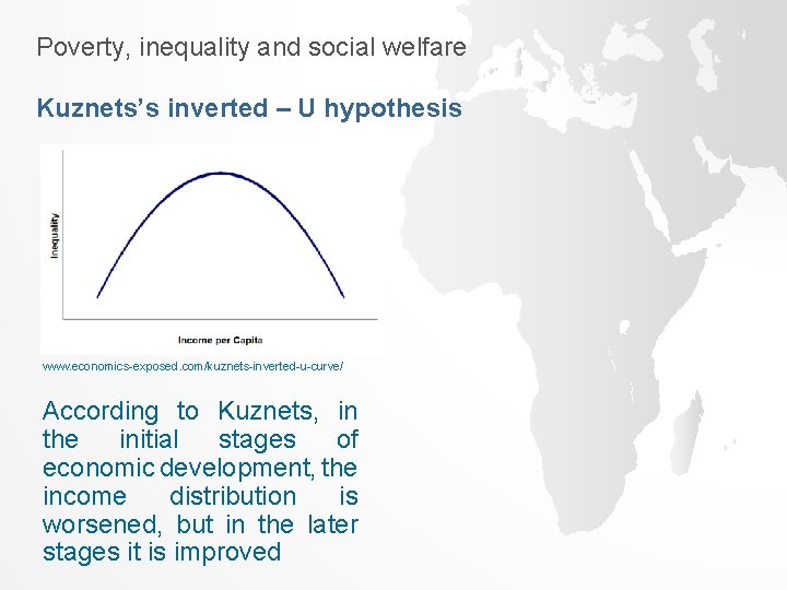 Poverty, inequality and social welfare Kuznets’s inverted – U hypothesis www. economics exposed. com/kuznets Poverty, inequality and social welfare Kuznets’s inverted – U hypothesis www. economics exposed. com/kuznets