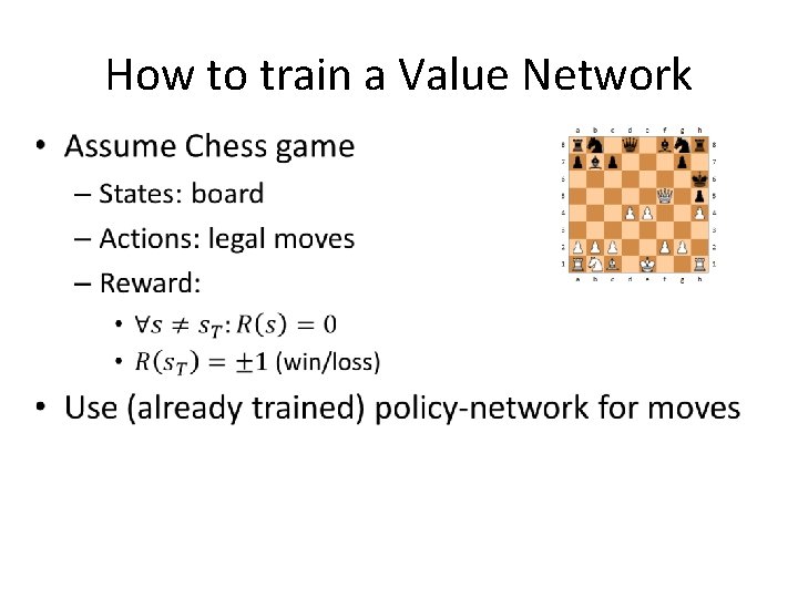 How to train a Value Network • 