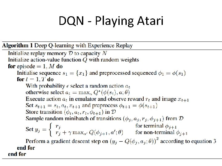 DQN - Playing Atari 