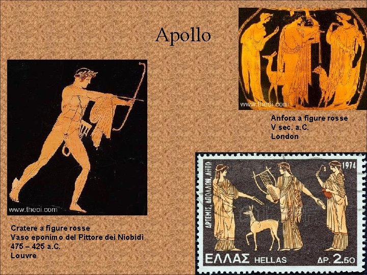 Apollo Anfora a figure rosse V sec. a. C. London Cratere a figure rosse