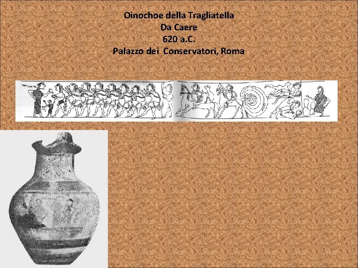 Oinochoe della Tragliatella Da Caere 620 a. C. Palazzo dei Conservatori, Roma 