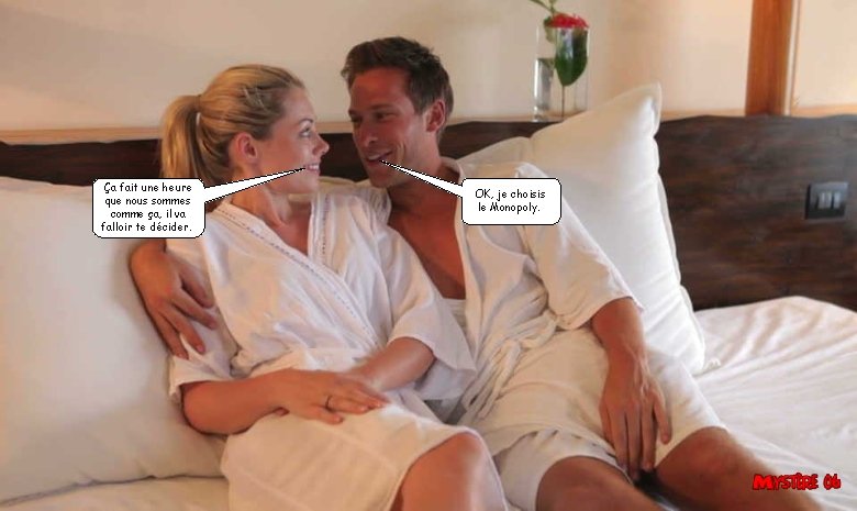 Ça fait une heure que nous sommes comme ça, il va falloir te décider.