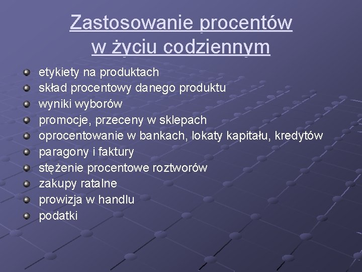 Zastosowanie procentów w życiu codziennym etykiety na produktach skład procentowy danego produktu wyniki wyborów