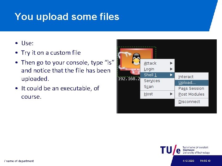 You upload some files • Use: • Try it on a custom file •