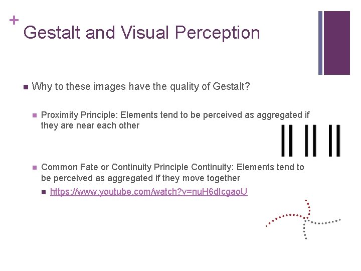 + Gestalt and Visual Perception n Why to these images have the quality of