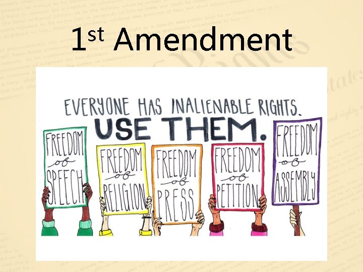 st 1 Amendment 