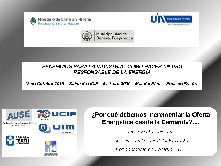 BENEFICIOS PARA LA INDUSTRIA - COMO HACER UN USO RESPONSABLE DE LA ENERGÍA 18