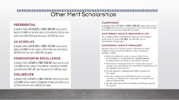 Other Merit Scholarships 