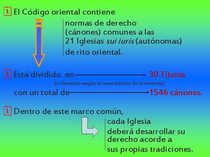 ¦El Código oriental contiene normas de derecho (cánones) comunes a las 21 Iglesias sui