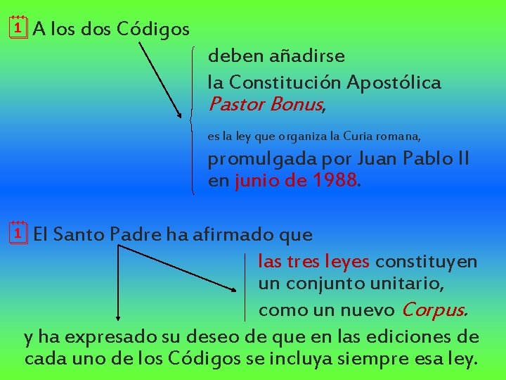 ¦A los dos Códigos deben añadirse la Constitución Apostólica Pastor Bonus, es la ley