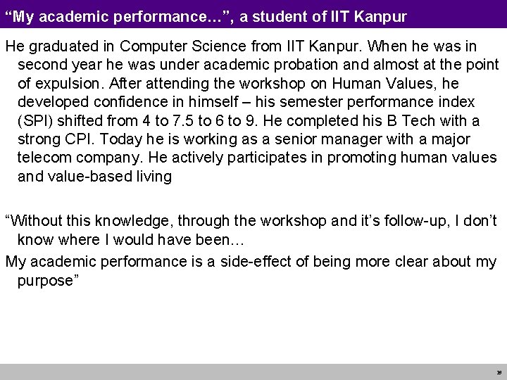 “My academic performance…”, a student of IIT Kanpur He graduated in Computer Science from