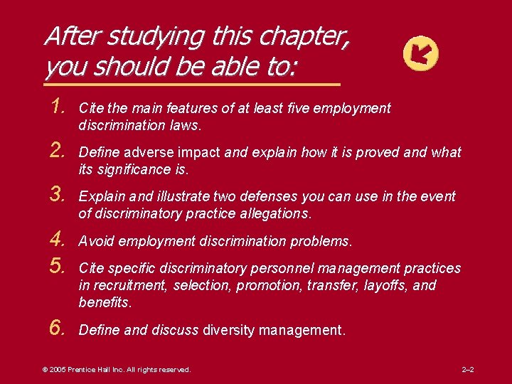 After studying this chapter, you should be able to: 1. Cite the main features After studying this chapter, you should be able to: 1. Cite the main features