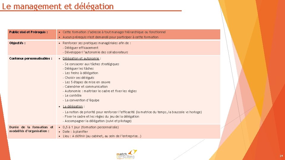 Le management et délégation Public visé et Prérequis : Cette formation s’adresse à tout