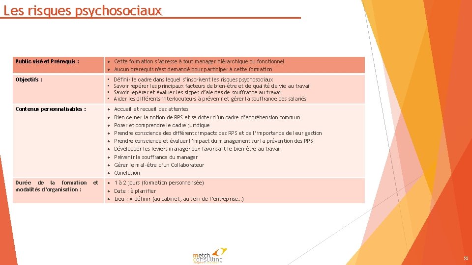 Les risques psychosociaux Public visé et Prérequis : Cette formation s’adresse à tout manager