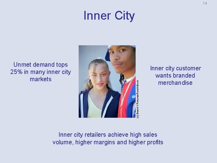 14 Unmet demand tops 25% in many inner city markets (c) Brand X Pictures/Punch.
