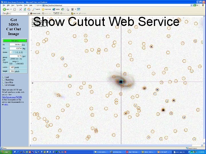 Show Cutout Web Service 