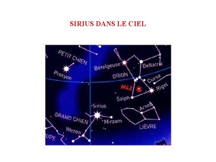 SIRIUS DANS LE CIEL 