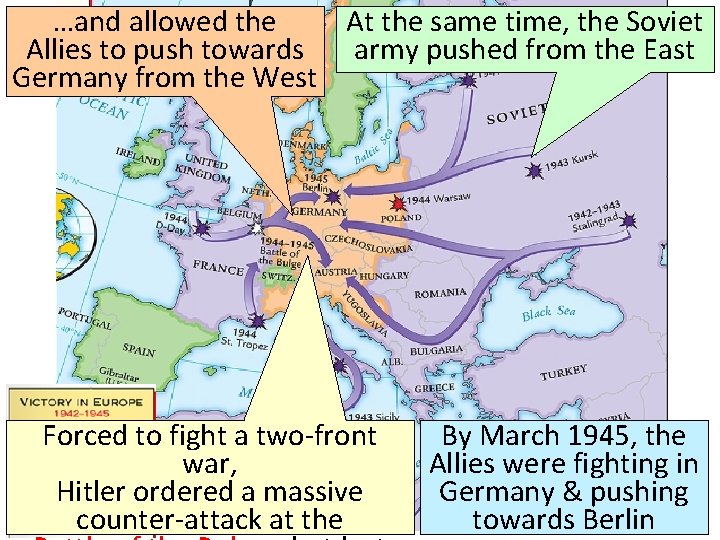 …and allowed the At the same time, the Soviet Allies to push towards army