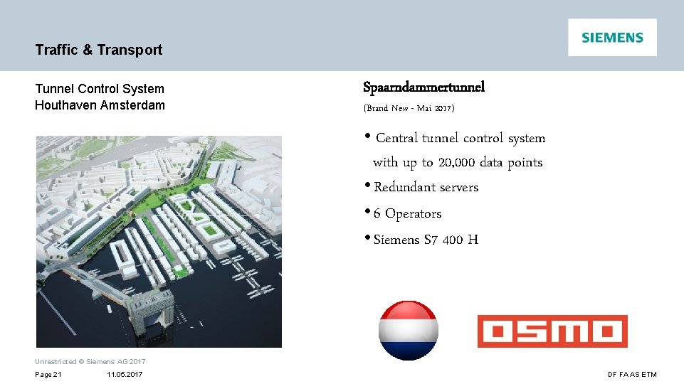 Traffic & Transport Tunnel Control System Houthaven Amsterdam Spaarndammertunnel (Brand New - Mai 2017)