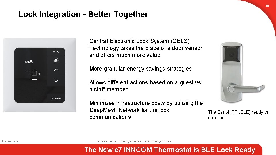 10 Lock Integration - Better Together Central Electronic Lock System (CELS) Technology takes the