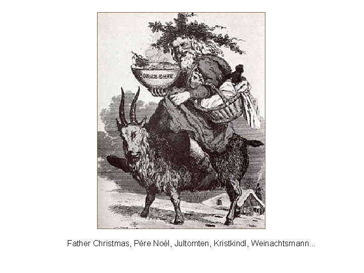 Father Christmas, Pére Noél, Jultomten, Kristkindl, Weinachtsmann. . . 