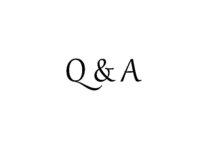 Q&A Q&A