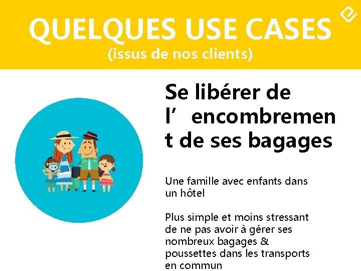 QUELQUES USE CASES (issus de nos clients) Se libérer de l’encombremen t de ses