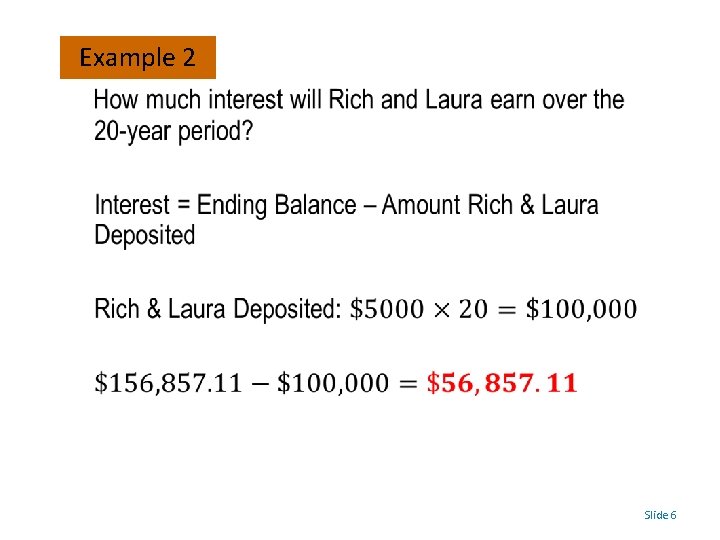 Example 2 • Slide 6 