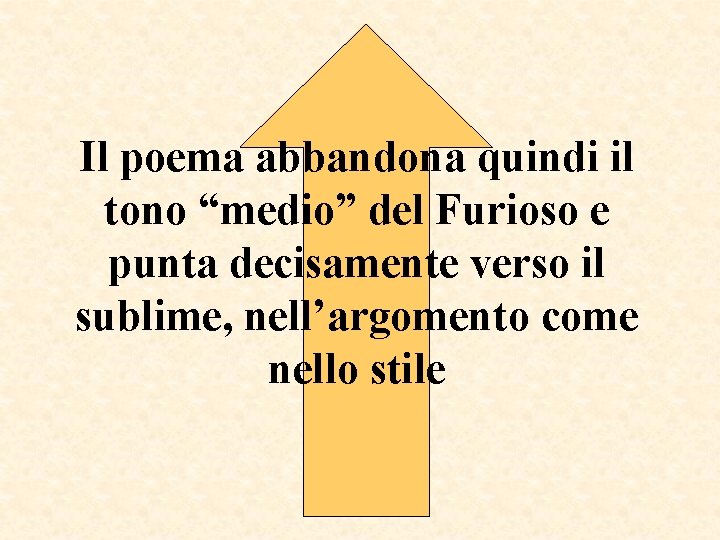 Il poema abbandona quindi il tono “medio” del Furioso e punta decisamente verso il Il poema abbandona quindi il tono “medio” del Furioso e punta decisamente verso il
