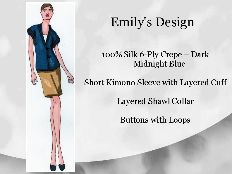 Emily's Design 100% Silk 6 -Ply Crepe – Dark Midnight Blue Short Kimono Sleeve Emily's Design 100% Silk 6 -Ply Crepe – Dark Midnight Blue Short Kimono Sleeve