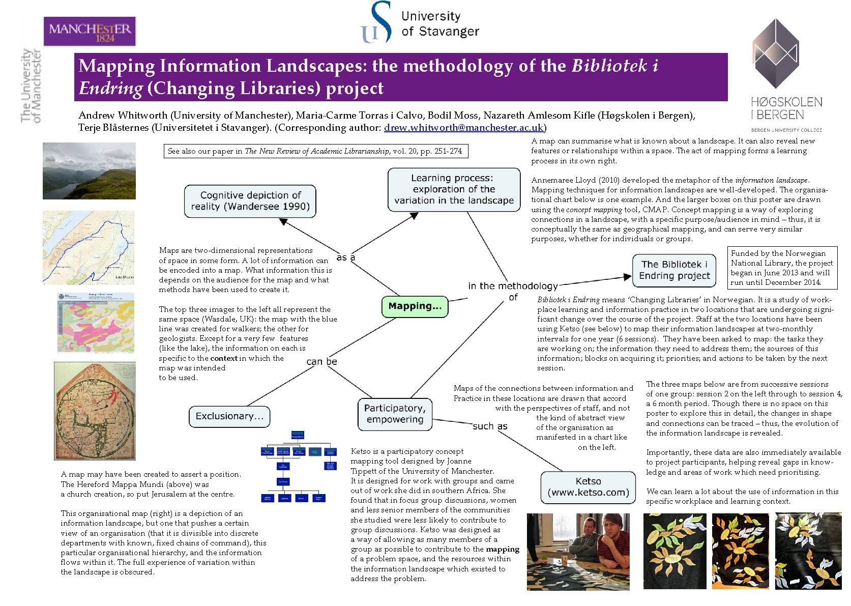 Mapping Information Landscapes: the methodology of the Bibliotek i Endring (Changing Libraries) project Andrew