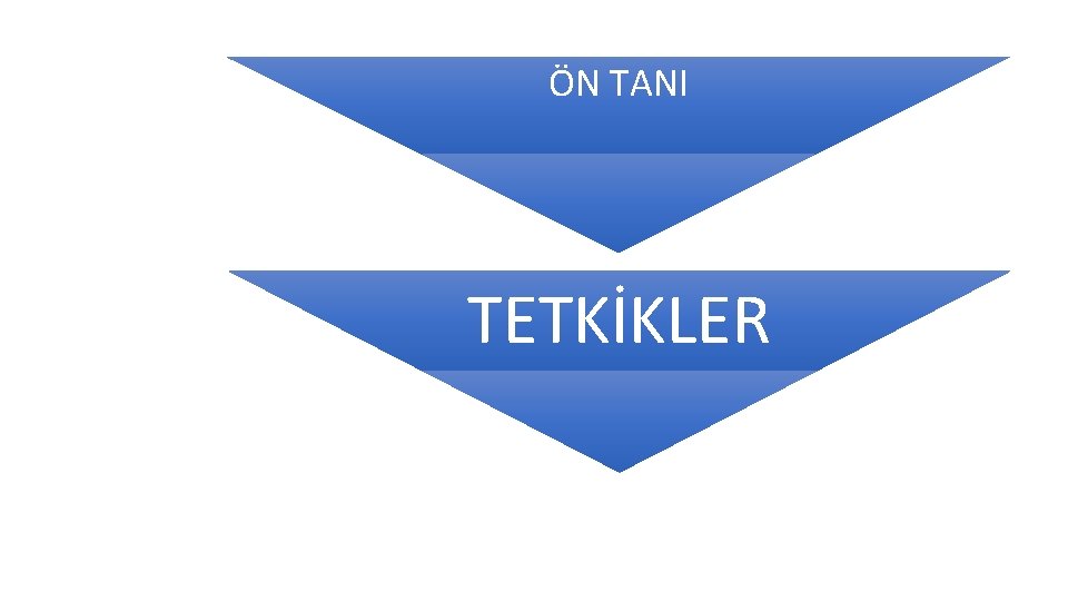 ÖN TANI TETKİKLER 