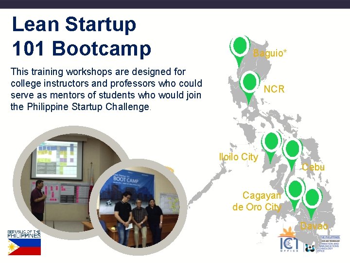 Lean Startup 101 Bootcamp Baguio* This training workshops are designed for college instructors and