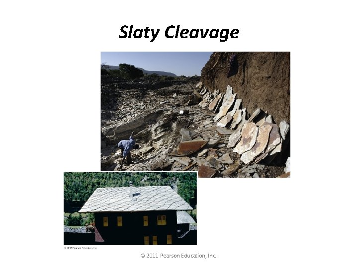 Slaty Cleavage © 2011 Pearson Education, Inc. 