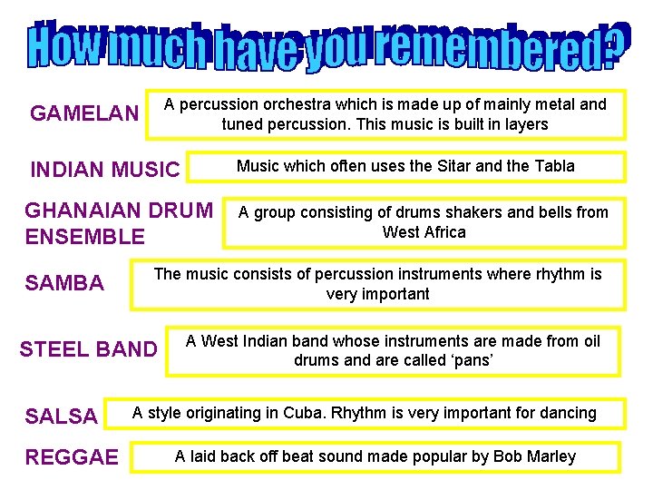 A percussion orchestra which is made up of mainly metal and tuned percussion. This