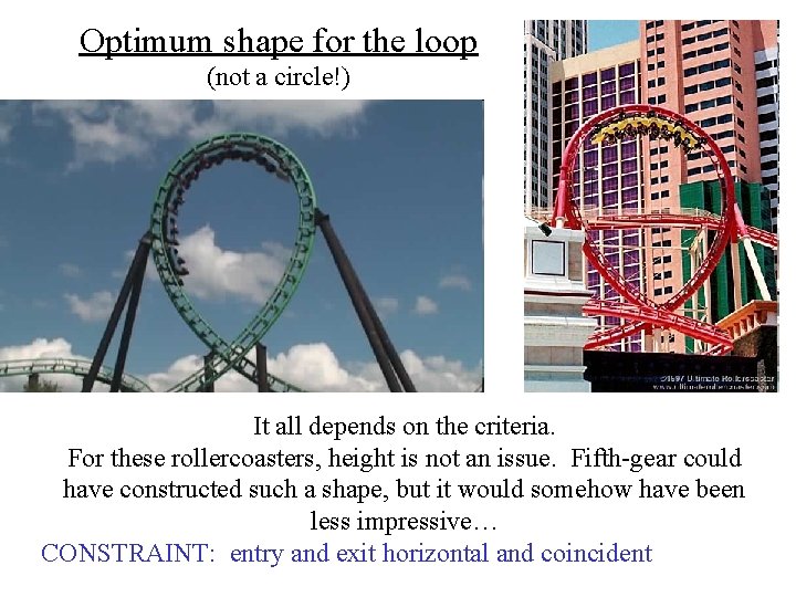 Optimum shape for the loop (not a circle!) It all depends on the criteria.