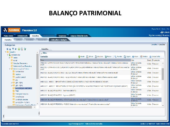 BALANÇO PATRIMONIAL 