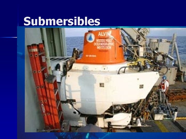 Submersibles William Beebe- descended to a depth of 923 meters off Bermuda in a