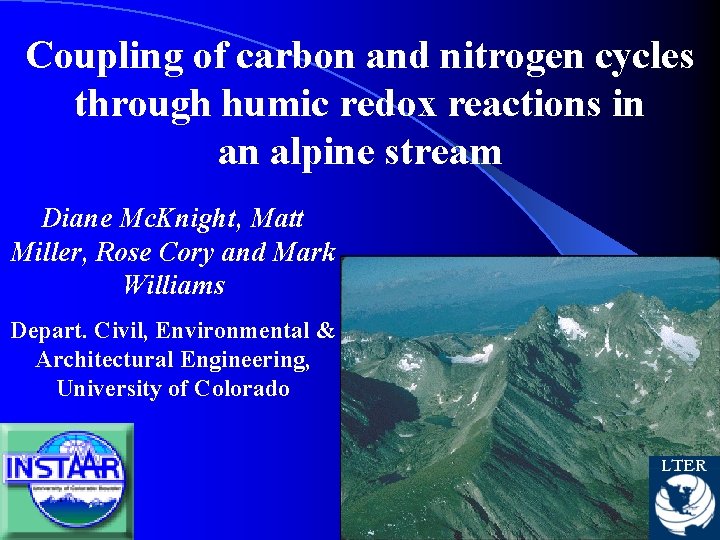 Coupling of carbon and nitrogen cycles through humic redox reactions in an alpine stream