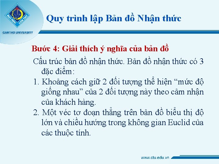 Quy trình lập Bản đồ Nhận thức Bước 4: Giải thích ý nghĩa của