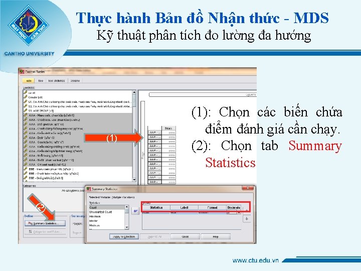 Thực hành Bản đồ Nhận thức - MDS Kỹ thuật phân tích đo lường