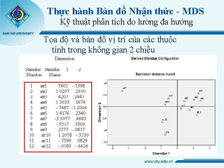 Thực hành Bản đồ Nhận thức - MDS Kỹ thuật phân tích đo lường