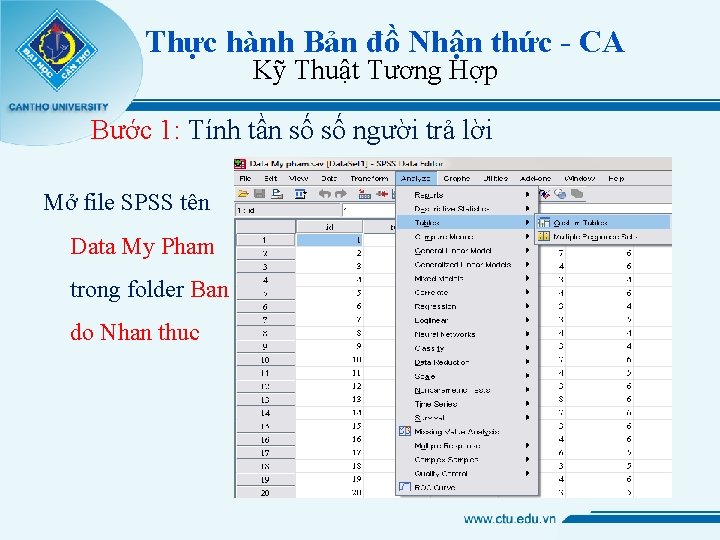 Thực hành Bản đồ Nhận thức - CA Kỹ Thuật Tương Hợp Bước 1: