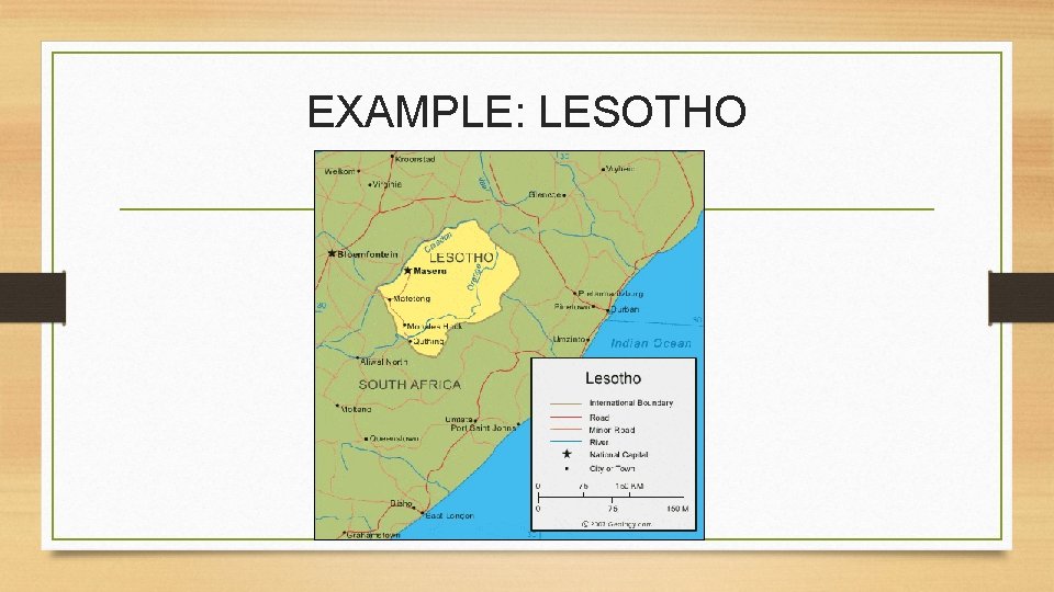 EXAMPLE: LESOTHO 