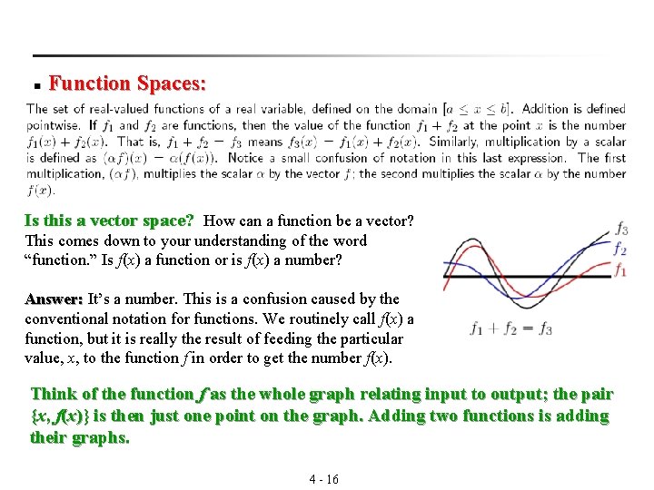 n Function Spaces: Is this a vector space? How can a function be a